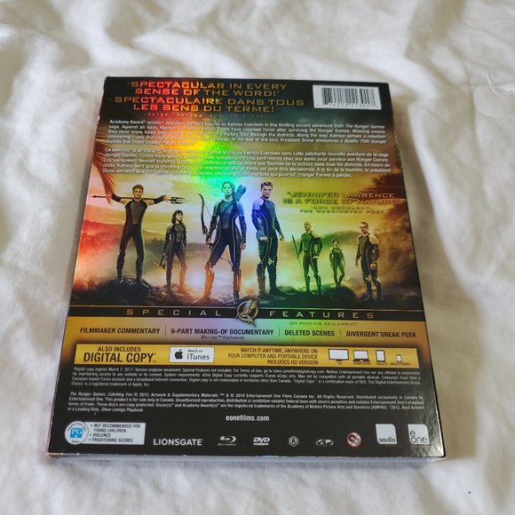 Hunger Games Catching Fire Movie DVD and Blu-Ray combo - Picture 2 of 3